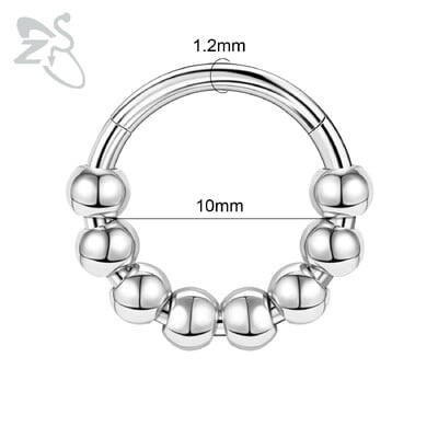 Piercing do nosa z nehrdzavejúcej ocele 16G s krištáľom CZ, 1 kus, septum krúžok, pavučina, srdce, piercing do ucha, chrupavky, náušnice, šperky