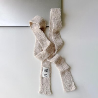 Női kötött sál betű logó Meleg vékony sál divat vékony divatos sál Hip-hop High Street divat hosszú sál téli sál