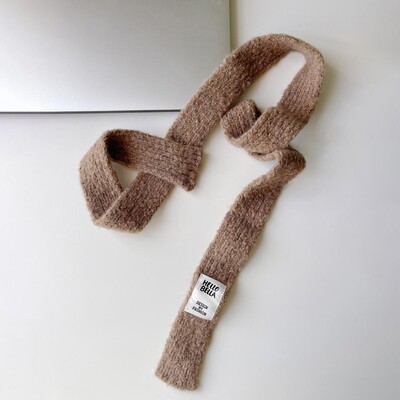 Női kötött sál betű logó Meleg vékony sál divat vékony divatos sál Hip-hop High Street divat hosszú sál téli sál