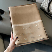 2023. Luksuzni brend Ženski modni šal Obični jednobojni svileni laneni šalovi Šalovi Ljetne ženske bandane Foulard Hidžab