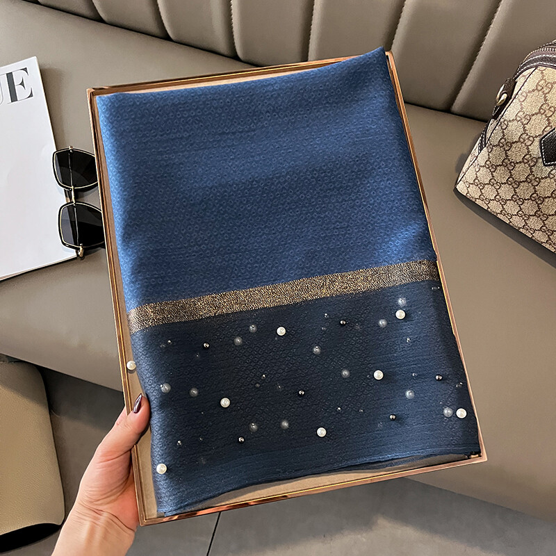 2023. Luksuzni brend Ženski modni šal Obični jednobojni svileni laneni šalovi Šalovi Ljetne ženske bandane Foulard Hidžab