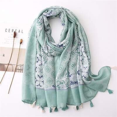 2024 Designer Brand Femei Eșarfă Clasic Print Lady Shawls Bumbac Feeling Moale Oversize Hijabs Gât Bentita Cicuri Foulard