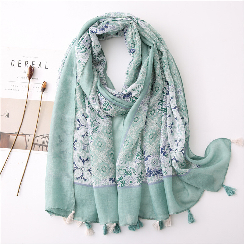 2024 Designer Brand Femei Eșarfă Clasic Print Lady Shawls Bumbac Feeling Moale Oversize Hijabs Gât Bentita Cicuri Foulard