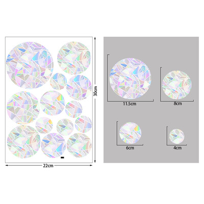 1 set de Crăciun fulg de zăpadă elan iarnă curcubeu autocolant fereastră agățați decorative din PVC vitraliu decalcomanii pentru fereastră decor acasă de Anul Nou