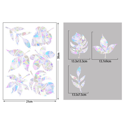 1 set de Crăciun fulg de zăpadă elan iarnă curcubeu autocolant fereastră agățați decorative din PVC vitraliu decalcomanii pentru fereastră decor acasă de Anul Nou