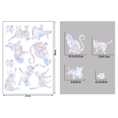1 set de Crăciun fulg de zăpadă elan iarnă curcubeu autocolant fereastră agățați decorative din PVC vitraliu decalcomanii pentru fereastră decor acasă de Anul Nou