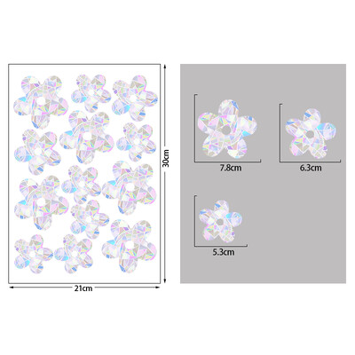 1 set de Crăciun fulg de zăpadă elan iarnă curcubeu autocolant fereastră agățați decorative din PVC vitraliu decalcomanii pentru fereastră decor acasă de Anul Nou