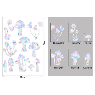 1 set de Crăciun fulg de zăpadă elan iarnă curcubeu autocolant fereastră agățați decorative din PVC vitraliu decalcomanii pentru fereastră decor acasă de Anul Nou