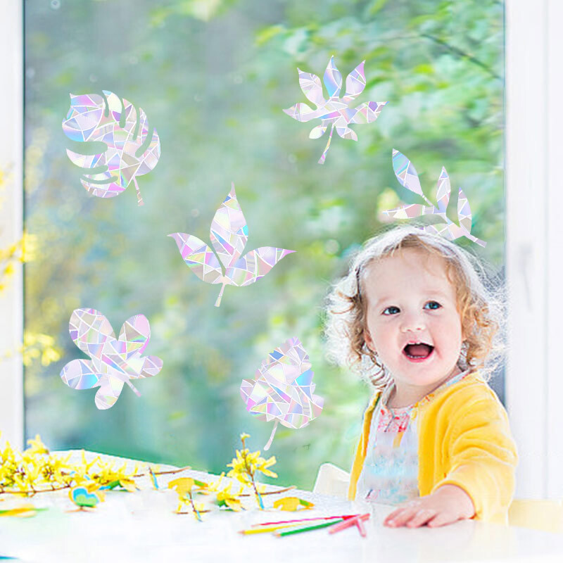 1 set de Crăciun fulg de zăpadă elan iarnă curcubeu autocolant fereastră agățați decorative din PVC vitraliu decalcomanii pentru fereastră decor acasă de Anul Nou