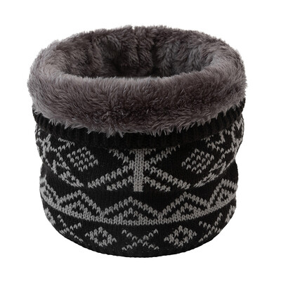 Zimski pahuljica Unisex pleteni topli šal Jesenski prsten Ženski bandana šal Flis muška traka oko vrata Šal
