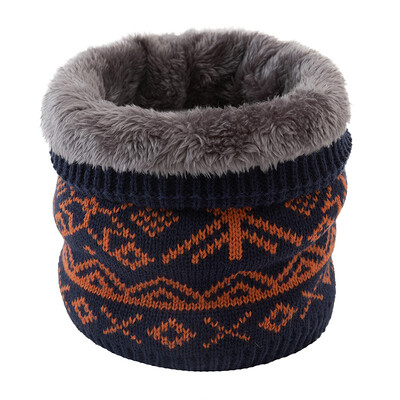 Zimski pahuljica Unisex pleteni topli šal Jesenski prsten Ženski bandana šal Flis muška traka oko vrata Šal