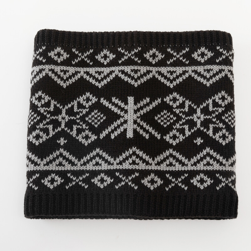 Zimski pahuljica Unisex pleteni topli šal Jesenski prsten Ženski bandana šal Flis muška traka oko vrata Šal