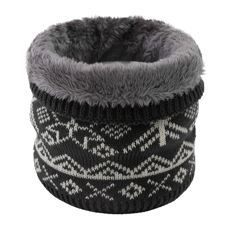 Zimski pahuljica Unisex pleteni topli šal Jesenski prsten Ženski bandana šal Flis muška traka oko vrata Šal