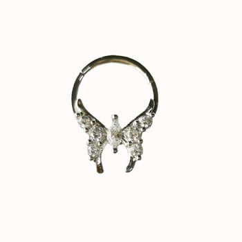 Goth Butterfly Nose Piercing Ring Nase Septum Piercing σκουλαρίκια Titanium Steel Nariz Piercing Ear χόνδρο Tragus Piercing Nez