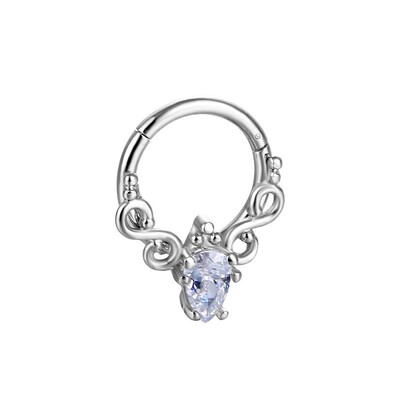 Goth Butterfly Piercing Nas Inel Nase Septum Piercing Cercei Titanium Steel Nariz Piercing Ureche Cartilage Tragus Piercing Nez