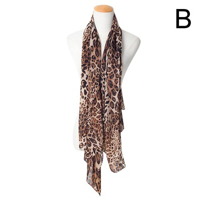 Dámska šatka s mäkkou leopardou potlačou, vintage šifónová šatka, Harajuku šatka, šál, horúci výpredaj, tenký, letný, jarný, ležérny, sexy, elegantný