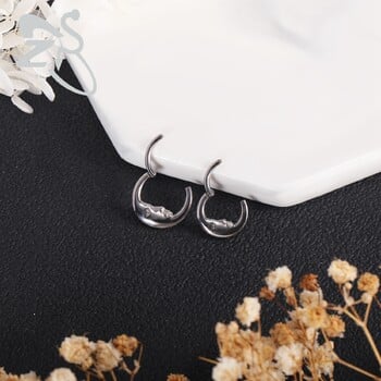 ZS 1PC 16G από ανοξείδωτο ατσάλι Septum Nose Rings για κορίτσια Χρυσό χρώμα Μύτη Piercing Closed Loop Bat Devil Wings Body Jewelry