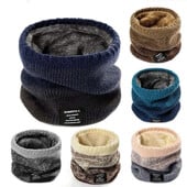 Téli sál Férfi Polár Gyűrű Bandana Kötött Meleg Szilárd Sál Női Nyakmelegítő Vastag Kasmír Forró Zsebkendő Símaszk