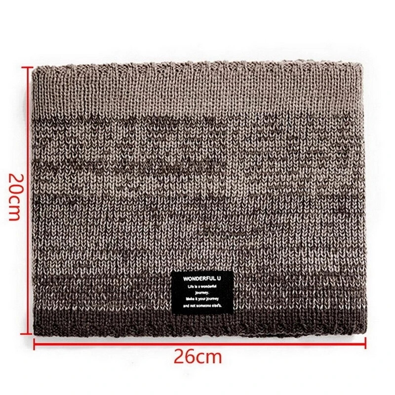 Téli sál Férfi Polár Gyűrű Bandana Kötött Meleg Szilárd Sál Női Nyakmelegítő Vastag Kasmír Forró Zsebkendő Símaszk