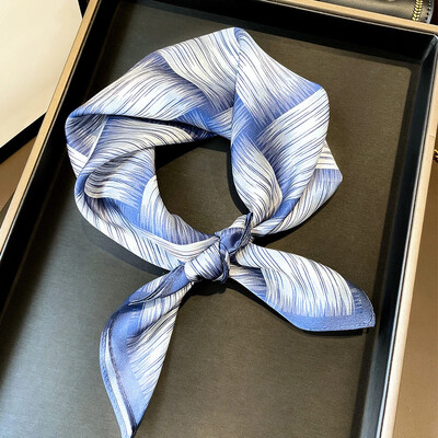 100%-ban természetes, valódi selyem sál női új nyomtatású nyakú hajpánt négyzet alakú kendő, nyakkendő, női hidzsáb poncsó bandana fejpánt 2023