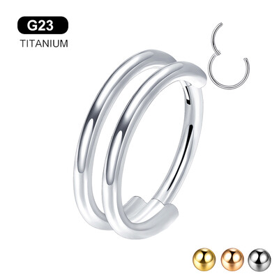 G23 titán antiallergén septum piercing orrgyűrű orrlyuk karika Tragus porc fülbevaló ajak gyűrű csattanó testékszer 16G