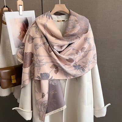 Meleg kasmír sál női kendő lónyomat új pakolások luxus vastag takaró téli Bufanda pashmina női utazási poncsó stólák