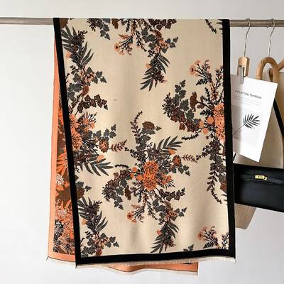 Meleg kasmír sál női kendő lónyomat új pakolások luxus vastag takaró téli Bufanda pashmina női utazási poncsó stólák