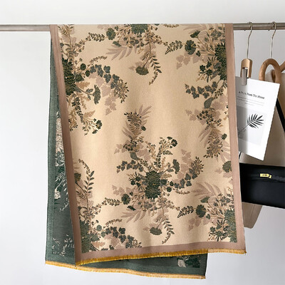 Meleg kasmír sál női kendő lónyomat új pakolások luxus vastag takaró téli Bufanda pashmina női utazási poncsó stólák