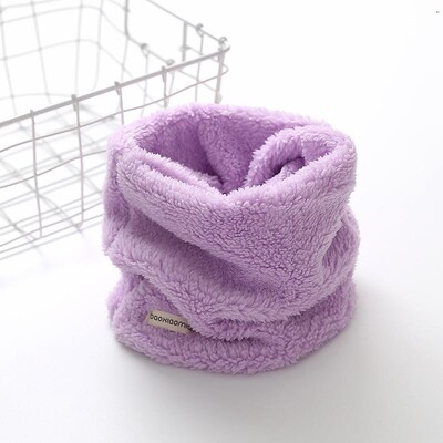 Βελούδινο κασκόλ για κορίτσια στο λαιμό Μικρό χειμωνιάτικο μαντίλι Χοντρό ζεστό αγόρι μωρό βελούδινο γιακά Παιδικό δαχτυλιδιάκι μωρό μωρό χειμωνιάτικα αξεσουάρ για μωρά