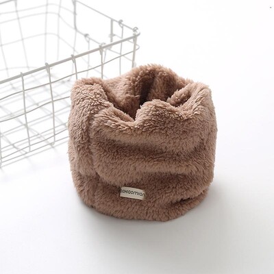 Βελούδινο κασκόλ για κορίτσια στο λαιμό Μικρό χειμωνιάτικο μαντίλι Χοντρό ζεστό αγόρι μωρό βελούδινο γιακά Παιδικό δαχτυλιδιάκι μωρό μωρό χειμωνιάτικα αξεσουάρ για μωρά