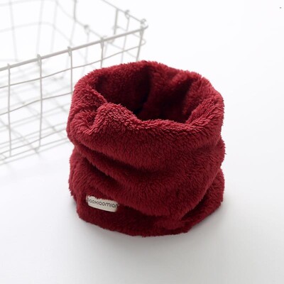 Βελούδινο κασκόλ για κορίτσια στο λαιμό Μικρό χειμωνιάτικο μαντίλι Χοντρό ζεστό αγόρι μωρό βελούδινο γιακά Παιδικό δαχτυλιδιάκι μωρό μωρό χειμωνιάτικα αξεσουάρ για μωρά