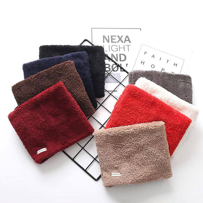 Βελούδινο κασκόλ για κορίτσια στο λαιμό Μικρό χειμωνιάτικο μαντίλι Χοντρό ζεστό αγόρι μωρό βελούδινο γιακά Παιδικό δαχτυλιδιάκι μωρό μωρό χειμωνιάτικα αξεσουάρ για μωρά