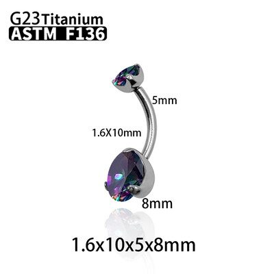 G23 titán szexi köldök gyűrűk piercing ASTM F136 cirkon nagykereskedés köldökös testékszerek nőknek