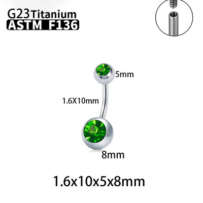 G23 titán szexi köldök gyűrűk piercing ASTM F136 cirkon nagykereskedés köldökös testékszerek nőknek