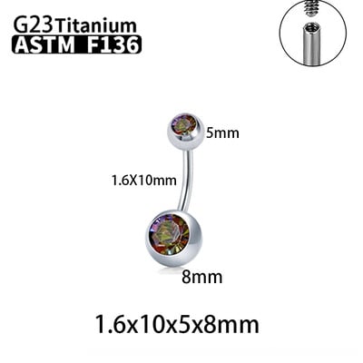 G23 titán szexi köldök gyűrűk piercing ASTM F136 cirkon nagykereskedés köldökös testékszerek nőknek