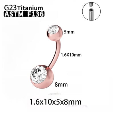 G23 titán szexi köldök gyűrűk piercing ASTM F136 cirkon nagykereskedés köldökös testékszerek nőknek
