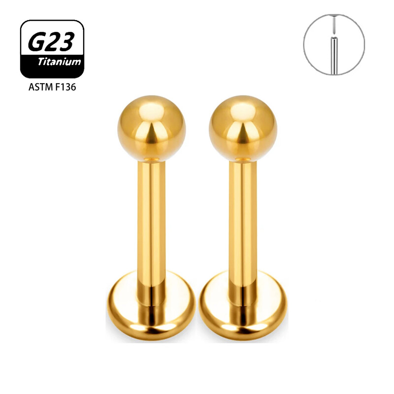 2/10 buc. Piercing din titan G23 pentru unghii nazale pentru femei, cercei cu știfturi Labret 16G, piercing cu zircon, bijuterii pentru corp.