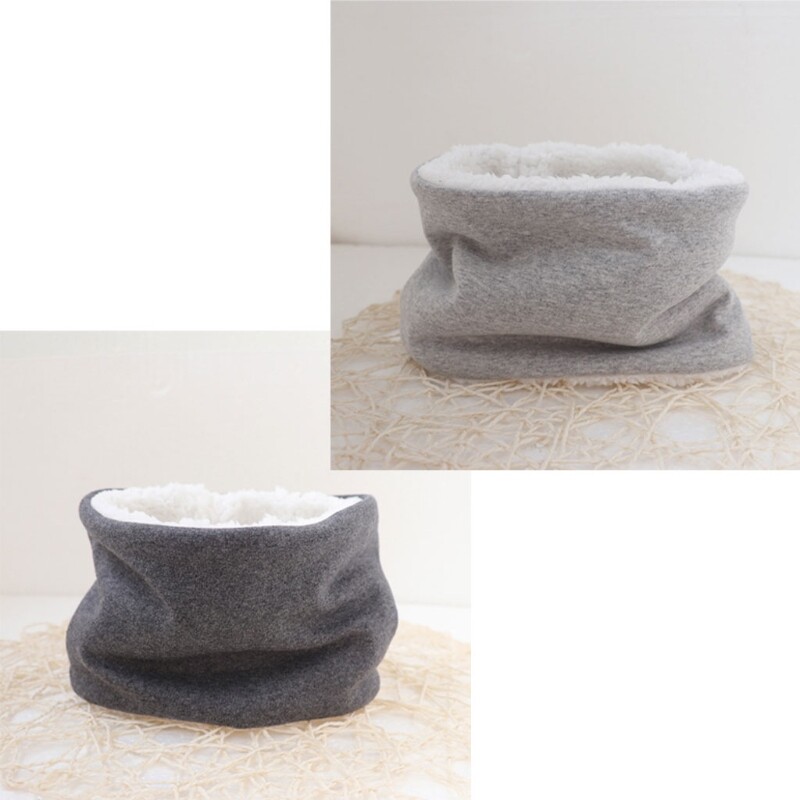 Őszi téli baba sál egyszínű plüss sálak nyakkendő gyerekeknek vastag meleg nyakörv fiúknak lányoknak