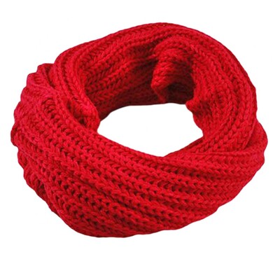 Iarnă Femei Bărbați Fire de lână tricotate caldă pentru gât Încălzitor de guler Eșarfă Wrap Cadou tricotat Inel Eșarfe Accesorii de îmbrăcăminte pentru femei