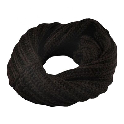 Iarnă Femei Bărbați Fire de lână tricotate caldă pentru gât Încălzitor de guler Eșarfă Wrap Cadou tricotat Inel Eșarfe Accesorii de îmbrăcăminte pentru femei