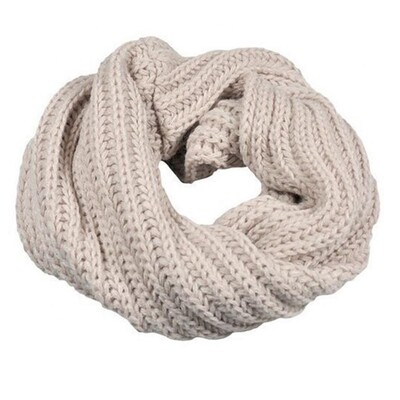 Iarnă Femei Bărbați Fire de lână tricotate caldă pentru gât Încălzitor de guler Eșarfă Wrap Cadou tricotat Inel Eșarfe Accesorii de îmbrăcăminte pentru femei