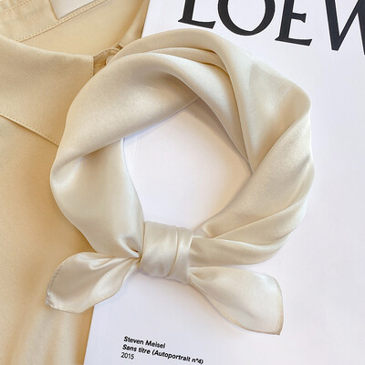 Eșarfă 100% mătase Bandana femei pătrate eșarfe înveliș batista dud modă de primăvară lux de înaltă calitate bentiță hijab șaluri