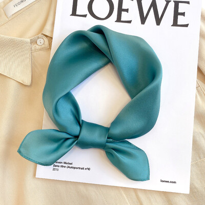 Eșarfă 100% mătase Bandana femei pătrate eșarfe înveliș batista dud modă de primăvară lux de înaltă calitate bentiță hijab șaluri