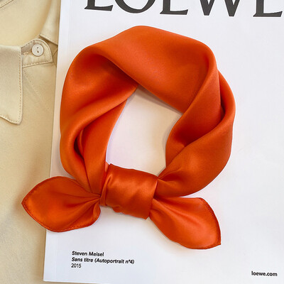 Eșarfă 100% mătase Bandana femei pătrate eșarfe înveliș batista dud modă de primăvară lux de înaltă calitate bentiță hijab șaluri