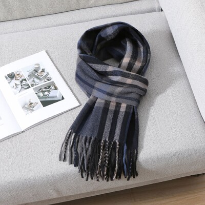 2024-es téli kasmír sál férfiaknak kockás színű meleg pashmina kendő, fejfedő bojt sálak kötött férfi takaró színe: