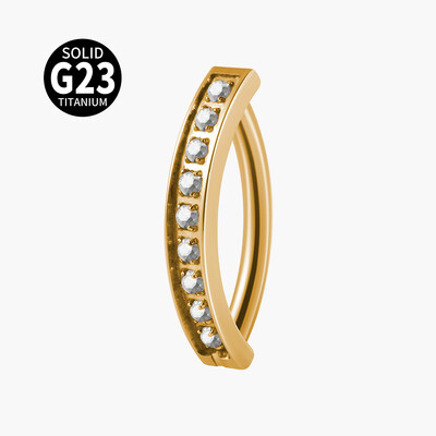 1PC G23 Titāna nabas pīrsings Fire Opal Vienkāršs nabas gredzens Cz Reversi izliekts Glossy Snap vēdera pīrsings ķermeņa rotaslietas