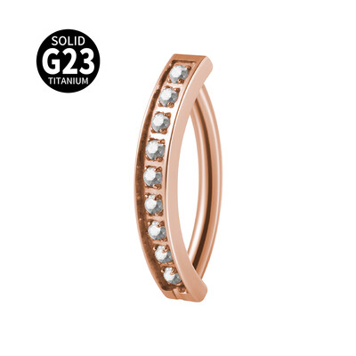 1PC G23 Titāna nabas pīrsings Fire Opal Vienkāršs nabas gredzens Cz Reversi izliekts Glossy Snap vēdera pīrsings ķermeņa rotaslietas