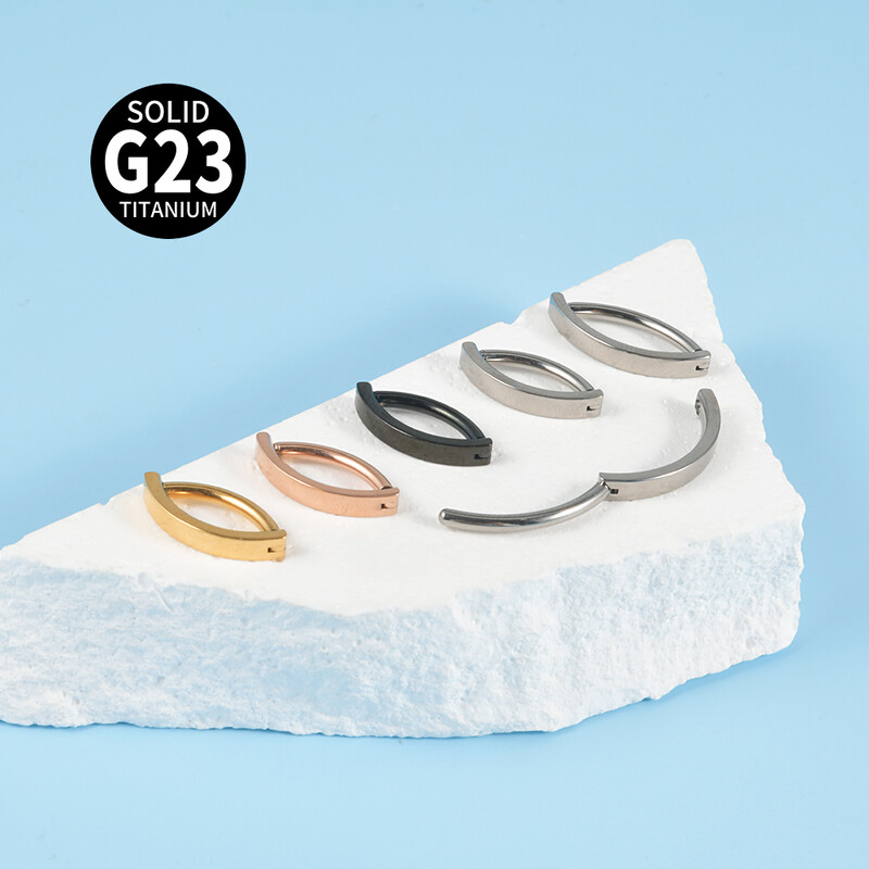 1PC G23 Titāna nabas pīrsings Fire Opal Vienkāršs nabas gredzens Cz Reversi izliekts Glossy Snap vēdera pīrsings ķermeņa rotaslietas