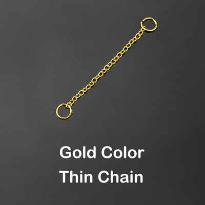 1PC Link Chain naušnice za piercing u nosu s okruglim privjeskom od cirkona Ins Modni zlatni lančići za piercing Nakit za tijelo