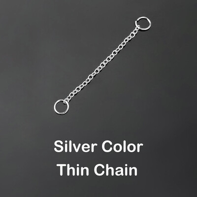 1PC Link Chain naušnice za piercing u nosu s okruglim privjeskom od cirkona Ins Modni zlatni lančići za piercing Nakit za tijelo